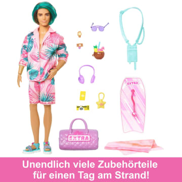 Reise-Ken-Puppe mit Strandmode, Barbie Extra Fly - Bild 3 von 7