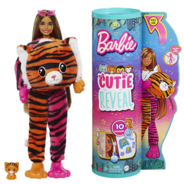 Barbie Cutie Reveal Doll, Jungle Series Tiger