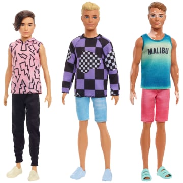 Barbie Ken Fashionistas Fashion Dolls with Trendy Clothes and Accessories - Image 4 of 18