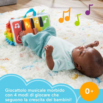 Fisher-Price Palestrina Baby Piano, Giocattolo Per Il Gioco Distesi Sul Pancino Con Luci E Musica