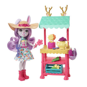 Enchantimals City Tails Bauernmarkt Spielset mit Hasenmädchen Becker Bunny Puppe - Bild 3 von 6