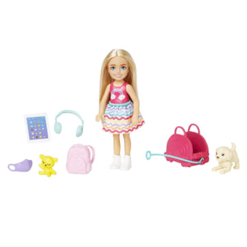 Barbie - Coffret Poupée Chelsea En Voyage - Coffret Poupée Mannequin - 3 Ans Et + - Imagen 1 de 6