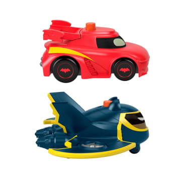 Fisher-Price Dc Batwheels 1:55 Ölçekli Işıklı Oyuncak Arabalar, Redbird Ve Batwing, 2'Li Set, Çocuklar Için Oyuncaklar