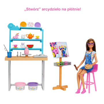 Barbie® Pracownia artystyczna Zestaw + lalka