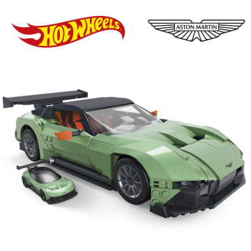 Mega Hot Wheels Aston Martin Vulcan, Bouwset (986 Onderdelen) Voor Verzamelaars - Image 2 of 6