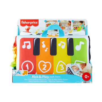 Fisher-Price Trappel En Speel Zachte Piano, Speelgoed Voor Baby'S Voor Spelen Op De Buik, Met Lichtjes En Muziek