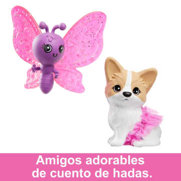 Muñeca Barbie con dos mascotas de cuento de hadas, Barbie Brooklyn de Barbie A Touch of Magic - Imagen 5 de 6