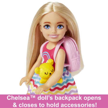 Barbie Chelsea Doll and Accessories, Travel Set with Puppy