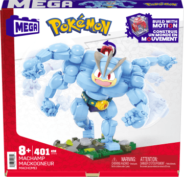 Kit Giocattolo Da Costruzione Mega Pokémon Machamp (399 Pezzi) Con 1 Personaggio Snodato Per Bambini - Image 6 of 6