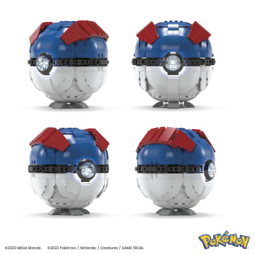 MEGA Pokémon, Mega Ball Gigante, set da costruzione con luci (299 pezzi) per collezionisti - Image 4 of 6