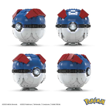 Mega Pokémon Jumbo Grote Bal, Bouwset Met Licht (299 Onderdelen), Voor Verzamelaars - Bild 2 von 5