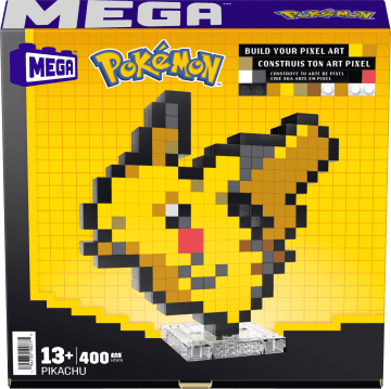 Mega Pokémon Pikachu Building Toy Kit (400 Pieces) Retro Set For Collectors