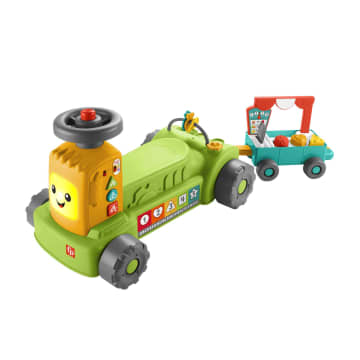 Fisher-Price „Ucz Się I Śmiej!” Traktor Edukacyjny 4 W 1 Poziomy Nauki Zabawka Edukacyjna Dla Dzieci Polska Wersja Językowa