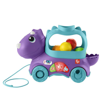 Fisher-Price Poppin’ Triceratops Interactive Ball Popper Pull Toy