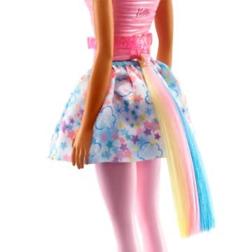 Barbie Unicornio Pelo y cuerno rosa