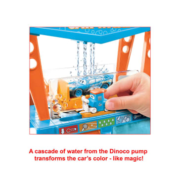 Disney and Pixar Cars Color Change Dinoco Car Wash Playset