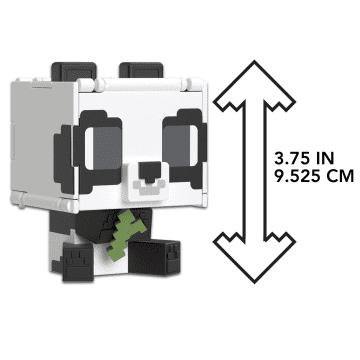 Minecraft Figura De Acción 2 En 1 Surtida Flippin Figs Panda Y Tarta