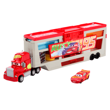 Disney And Pixar Cars Color Changers Mobile Paint Shop Mack Playset With 1 Toy Car & Accessories