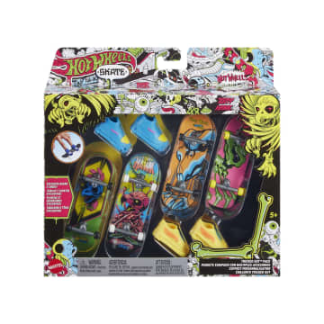 Hw Skate Neon Bones Th Fingerboard + Shoe 4-Pack (Wmt)
