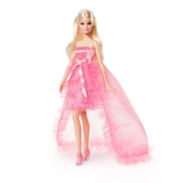 Barbie Birthday Wishes Bambola Bionda In Abito Rosa - Image 5 of 6