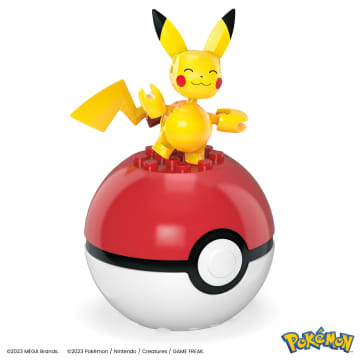 MEGA Pokémon Set da costruzione giocattolo con 4 action figure e 1 Poké Ball (79 pezzi) per bambini - Image 5 of 6