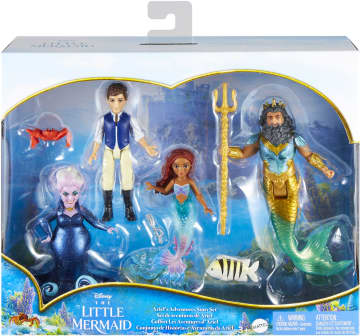 Disney The Little Mermaid Ariel's Adventures Story Set with 4 Small Dolls and Accessories - Image 6 of 6