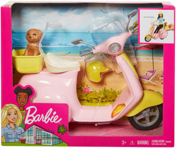 Barbie Scooter Et Petit Chien