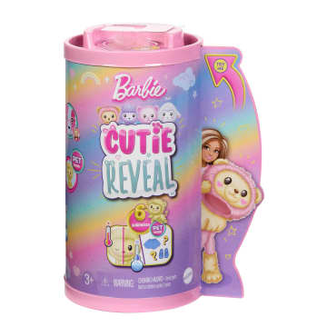 Barbie Cutie Reveal Kuschelweich Serie, Chelsea-Puppe Und Zubehörteile, Plüschlöwe, Brünette Kleine Puppe - Bild 6 von 6