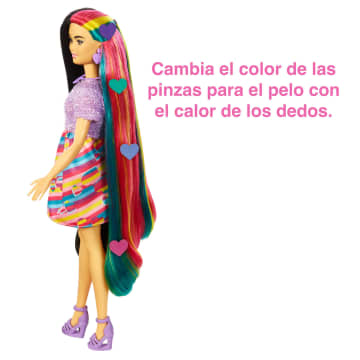 Barbie Totally Hair Pelo extralargo Corazón - Imagen 5 de 6
