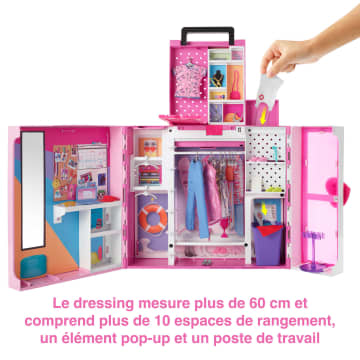 Barbie - Poupée Et Coffret Dressing Deluxe - Poupée Mannequin - 3 Ans Et +