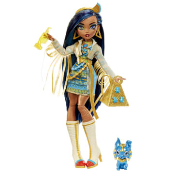 Monster High Cleo De Nile Lalka podstawowa z figurką pieska - Image 3 of 8