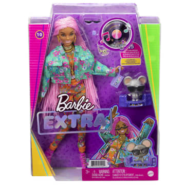 Кукла Barbie Экстра с розовыми косичками