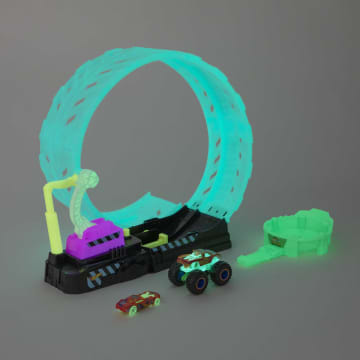 Hot Wheels Monster Trucks Glow-In-The Dark Epic Loop Challenge Playset - Image 2 of 6