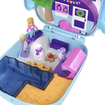 Polly Pocket Pyjamaparty, Schnee-Eule Schatulle, Spielset Mit 2 Kleinen Puppen Und 12 Zubehörteilen - Bild 3 von 6