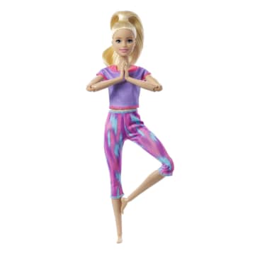 Barbie® Sonsuz Hareket Bebeği, Sarışın - Desenli Taytlı