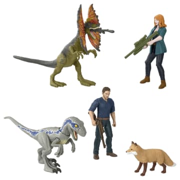Jurassic World Karakter ve Dinozor Figürü Paketi