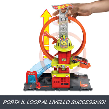 Hot Wheels City Caserma Dei Pompieri Con Super Loop