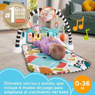 Fisher-Price Alfombra Con Piano Con Luces Y Sonidos Kick & Play Glow & Grow