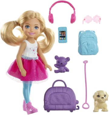 Barbie Bambola Chelsea Travel Con Accessori