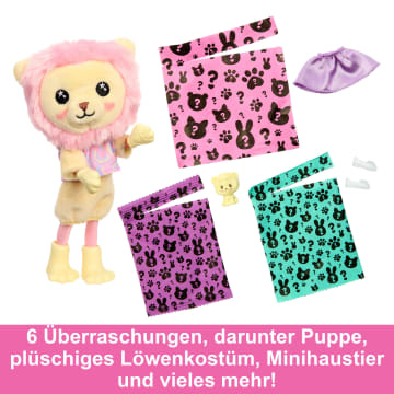 Barbie Cutie Reveal Kuschelweich Serie, Chelsea-Puppe Und Zubehörteile, Plüschlöwe, Brünette Kleine Puppe - Bild 3 von 6