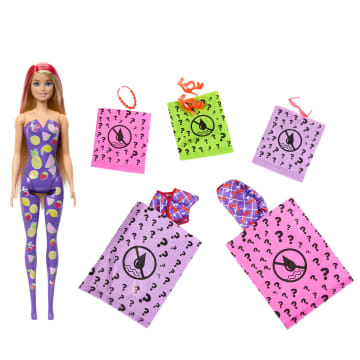 Barbie Poppen en Accessoires, Color Reveal Pop, geparfumeerd, serie Zoet Fruit - Image 5 of 6