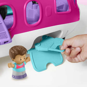 Little People Barbie-Spielzeugflugzeug Mit Lichtern, Musik Und 3 Figuren, Traumflugzeug, Kleinkinderspielzeug, Mehrsprachige Version