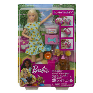 Barbie® Przyjęcie dla szczeniaczka Zestaw + lalka i masa plastyczna