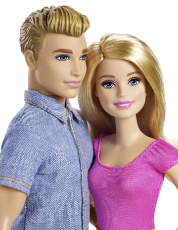 Barbie Dolls, Barbie and Ken Doll 2-Pack Featuring Blonde Hair and Colorful Clothes - Image 2 of 5