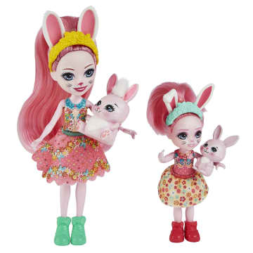 Enchantimals Hermanas Bree y Bedelia Bunny Muñecas con mascotas conejito de juguete