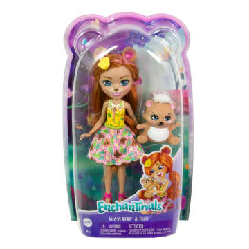 Enchantimals Muñeca Con Mascota Oso Biloxie Bear