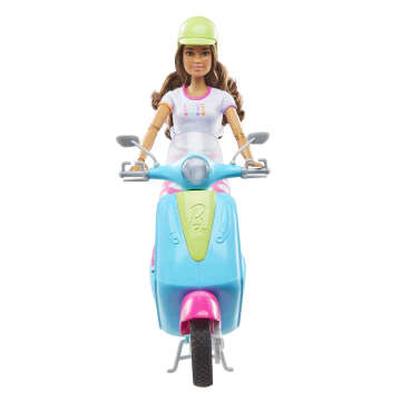 Barbie Holiday Fun Puppe, Scooter Und Accessoires