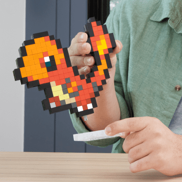 Mega Pokémon Bloques De Construcción Pixel Art Charmander