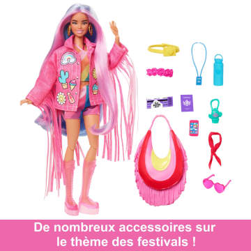 Barbie - Barbie Extra Cool -Poupée voyage en tenue pour le désert - Imagen 5 de 6