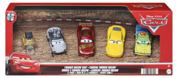 Disney And Pixar Cars 3 Vehicle 5-Pack Of Toy Cars, Thunder Hollow Race